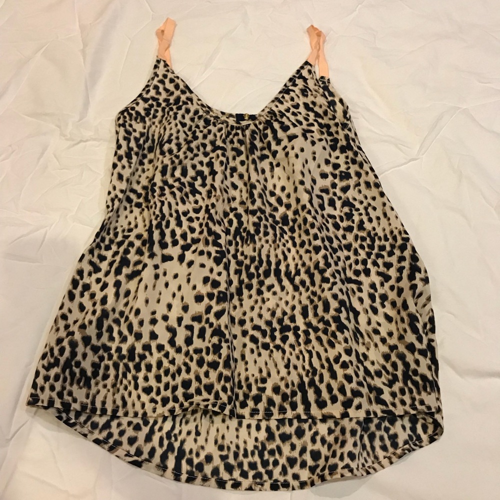 Bar III cheetah print tank top
